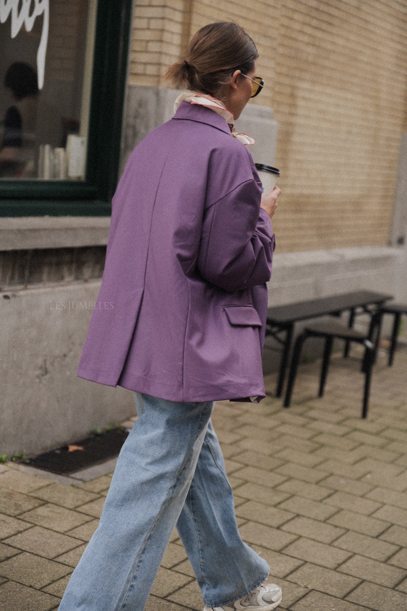 Clara oversized blazer mauve