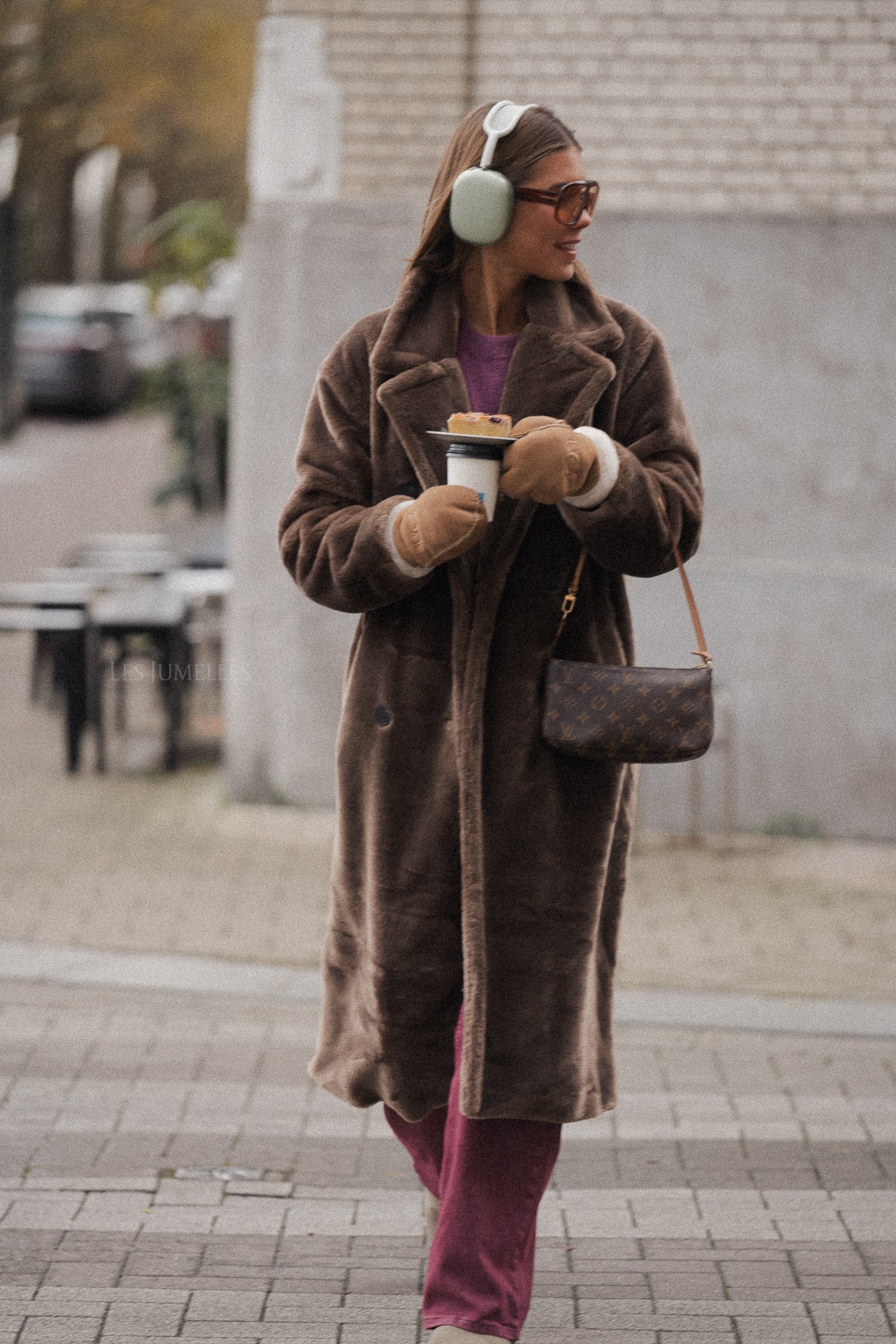 Thais teddy coat taupe