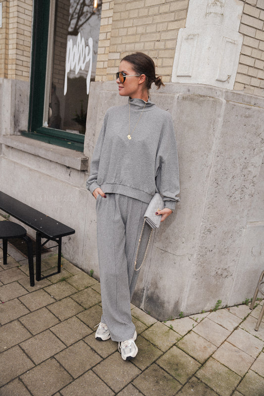 Les Jumelles Romy pleated pants grey