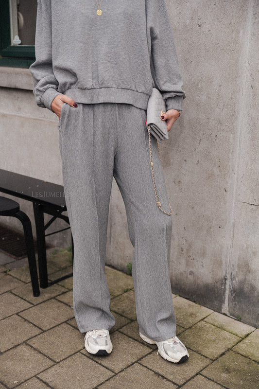 Les Jumelles Romy pleated pants grey