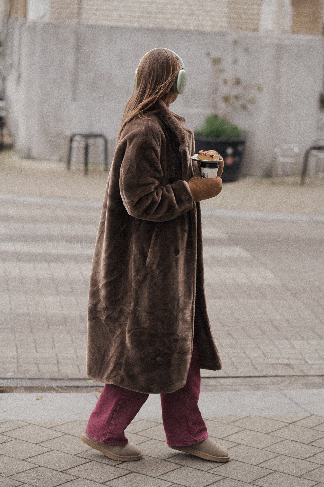 Thais teddy coat taupe