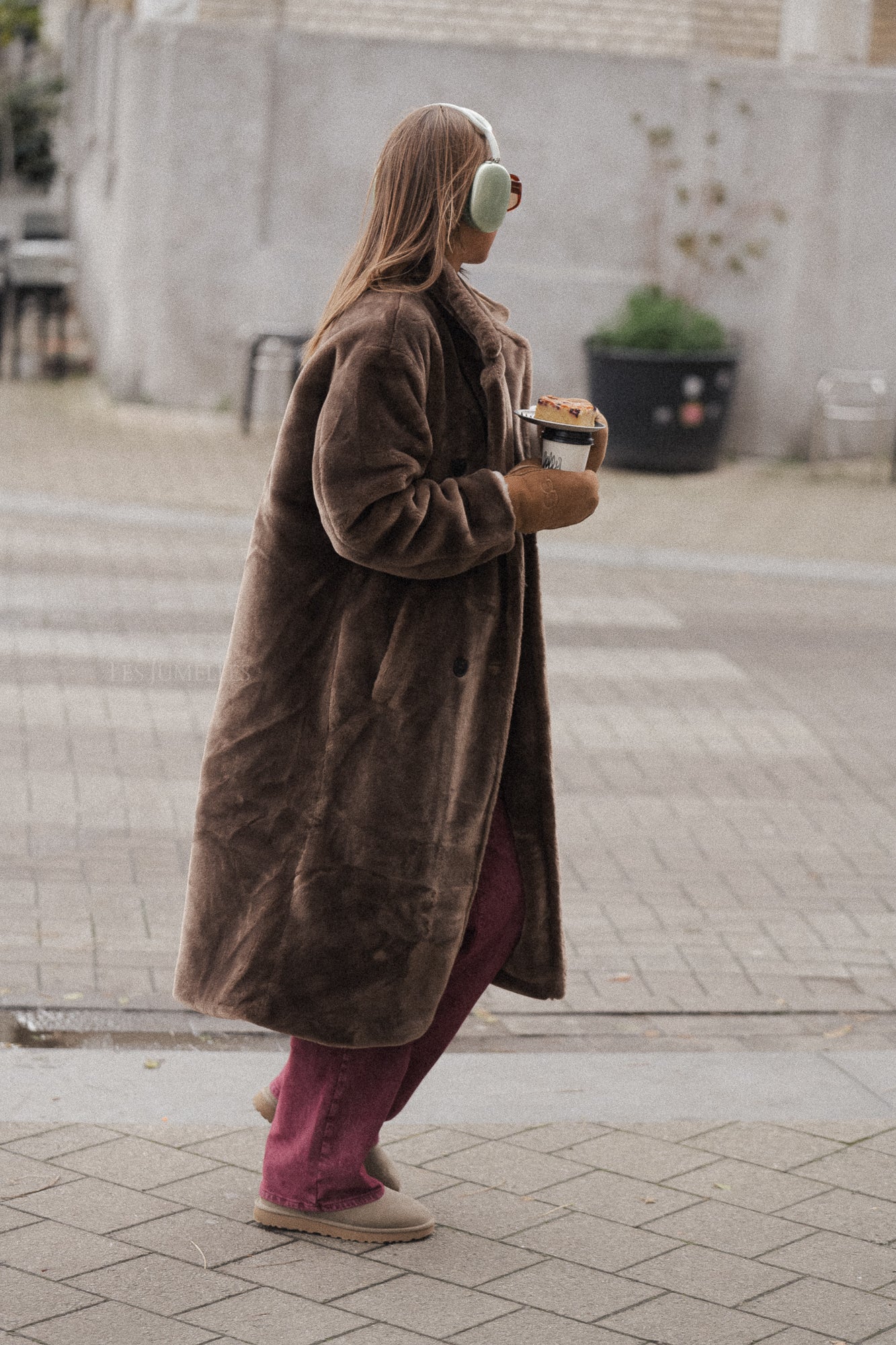 Thais teddy coat taupe