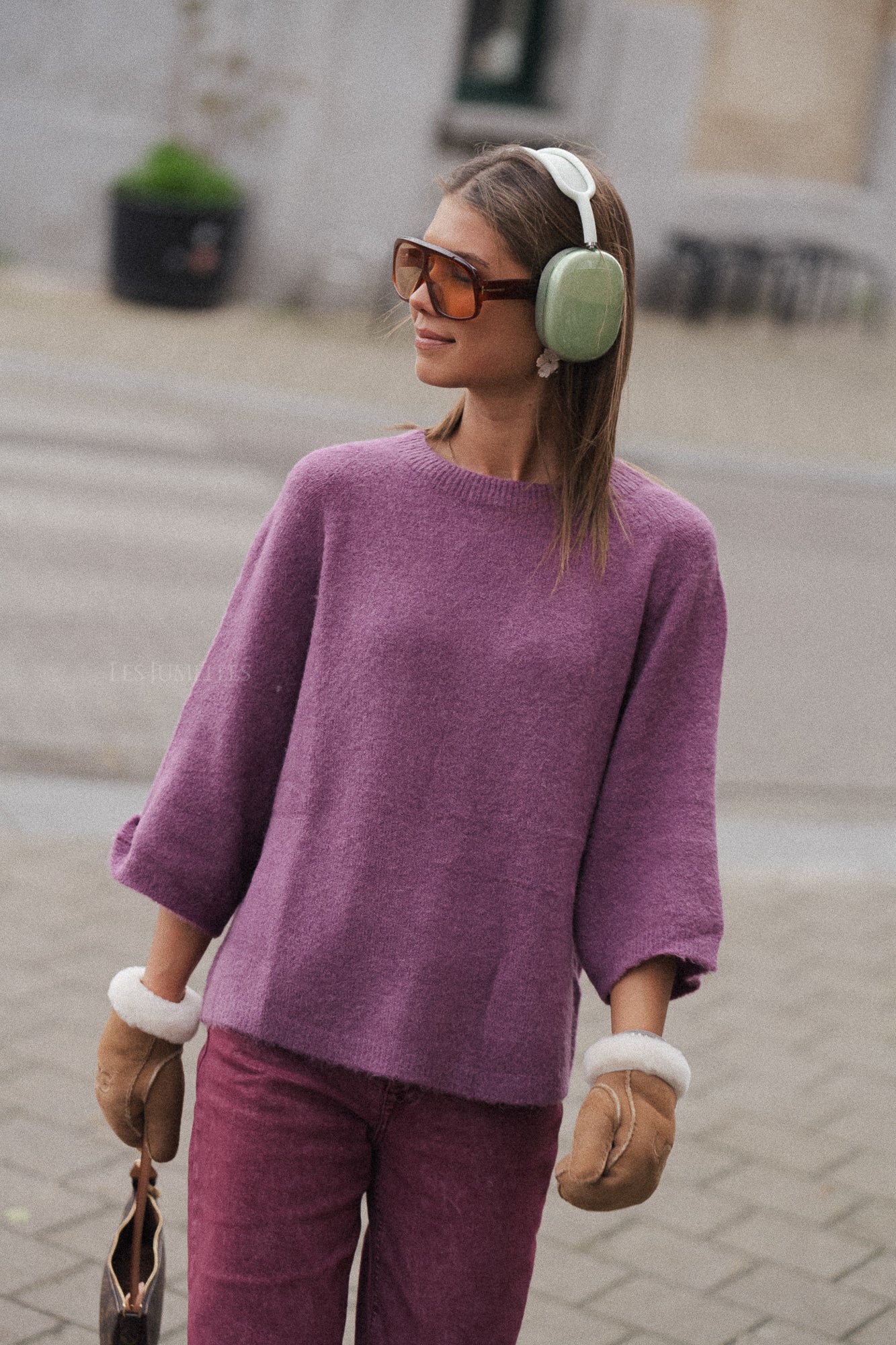 Monica jumper mauve