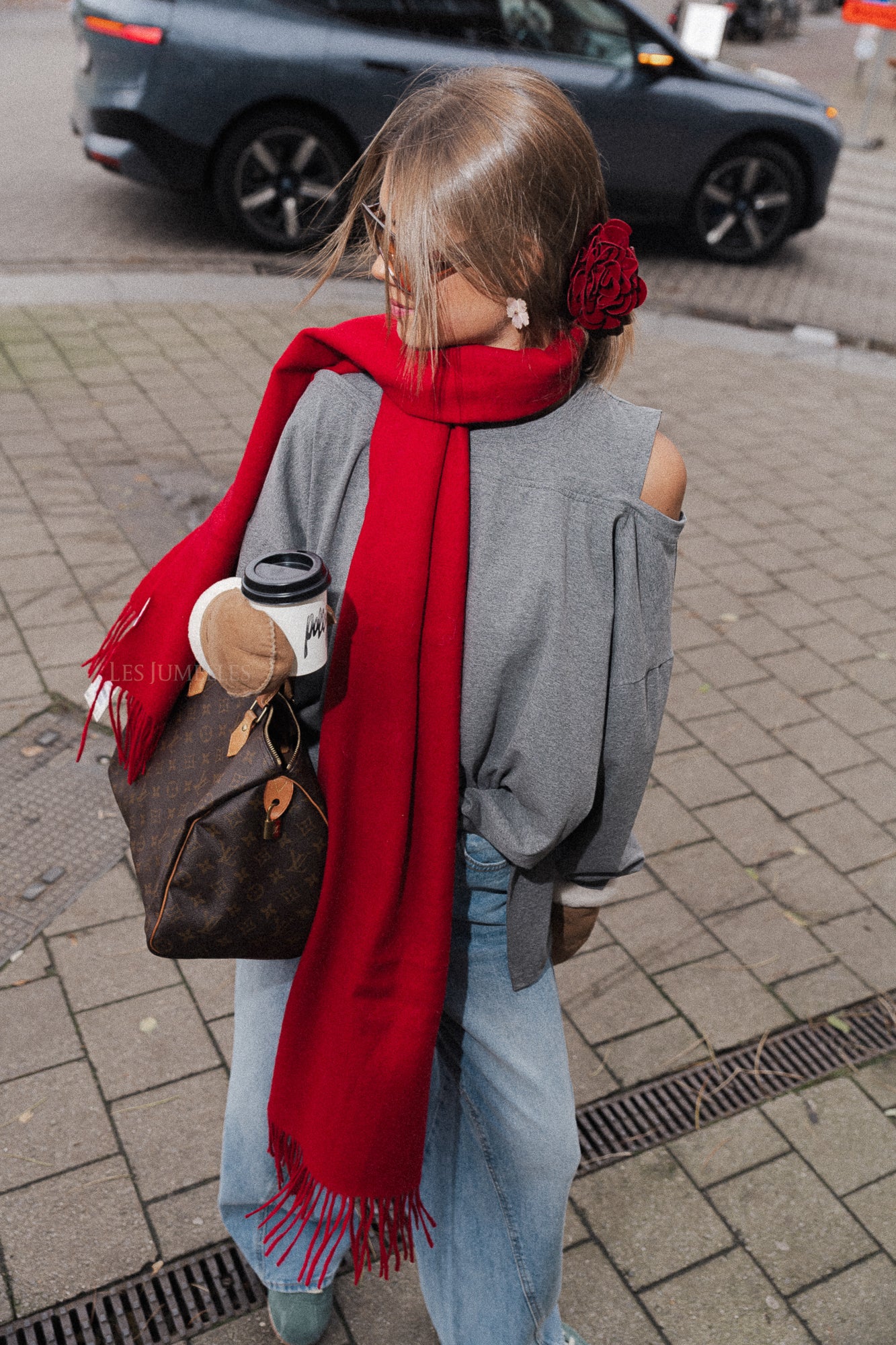 Crystal edition scarf savvy red