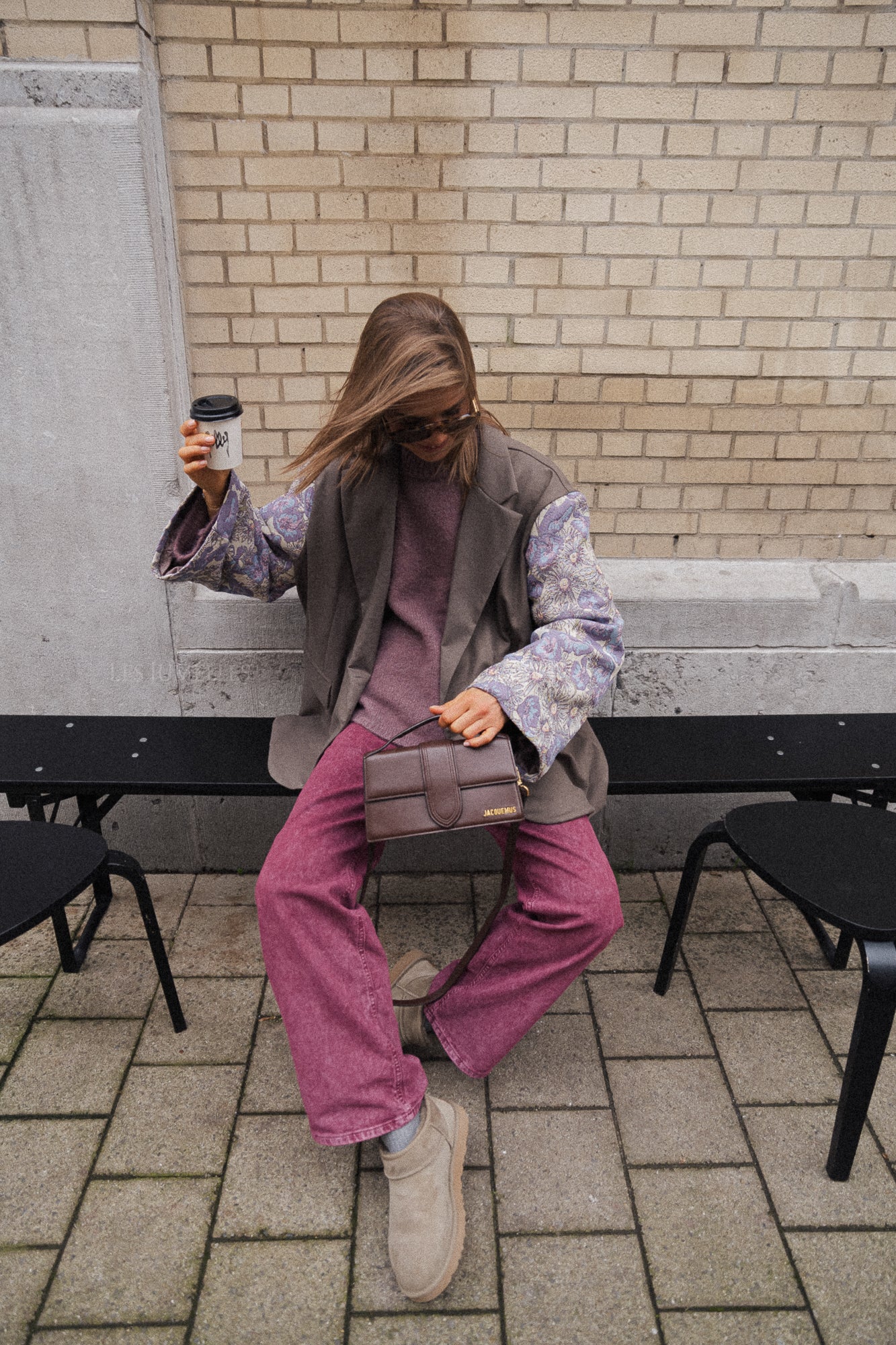 Madeline blazer taupe/lilac