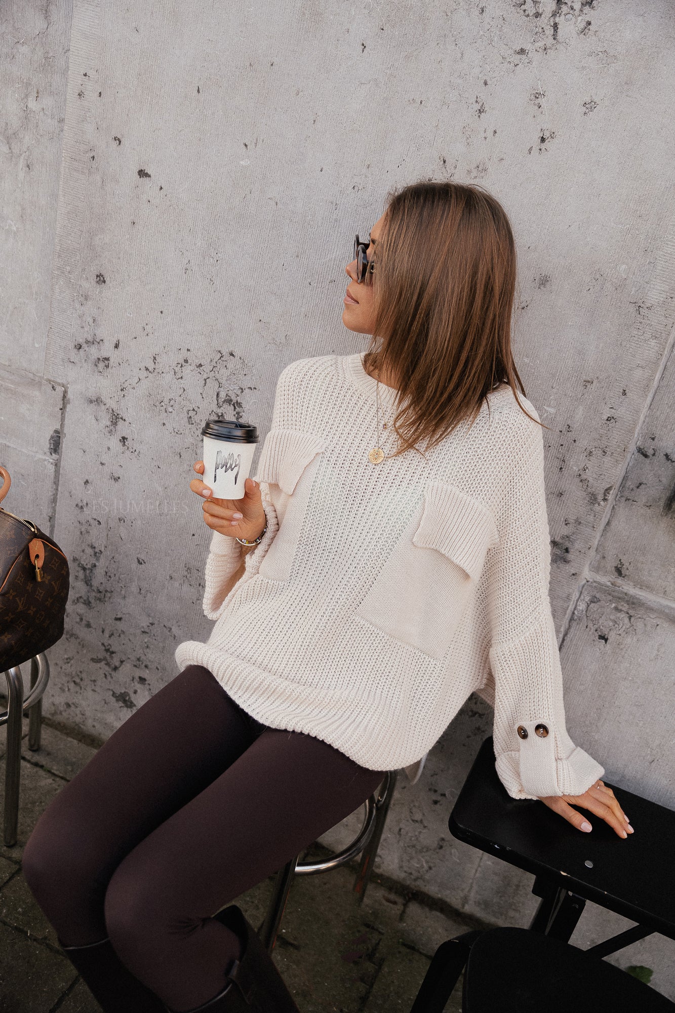 Noemie knitted jumper cream