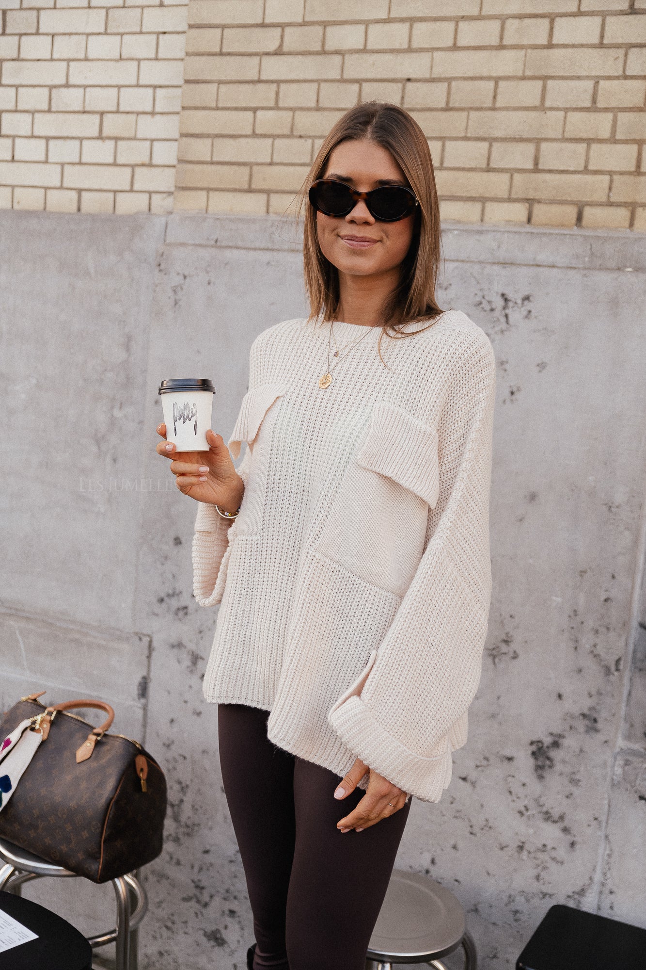 Noemie knitted jumper cream