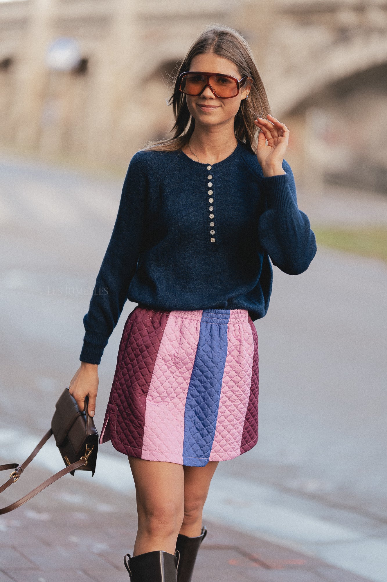 Winnie quilted skirt multicolor