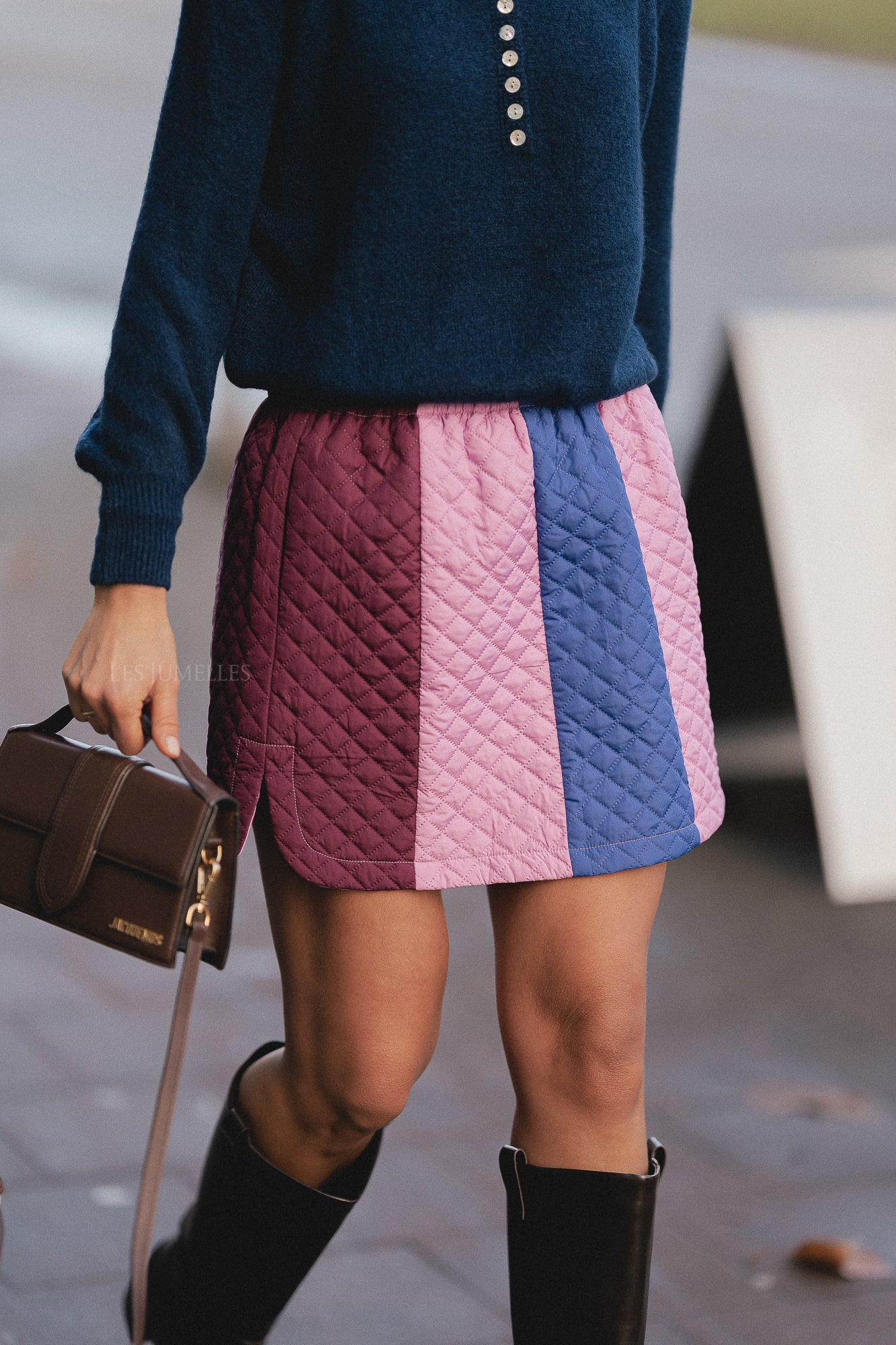 Winnie quilted skirt multicolor