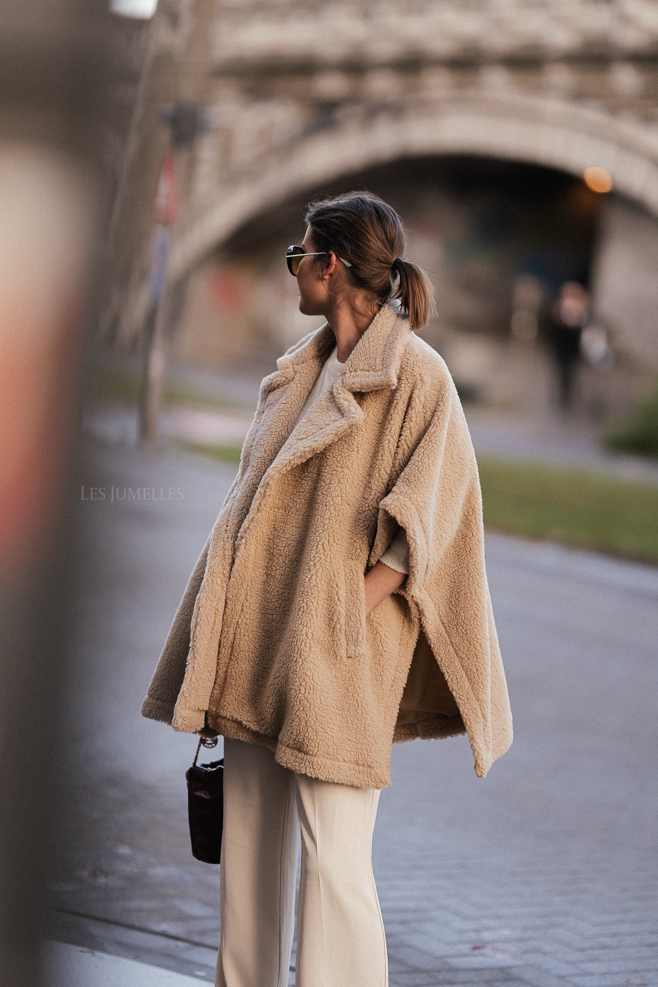 Kensi poncho beige