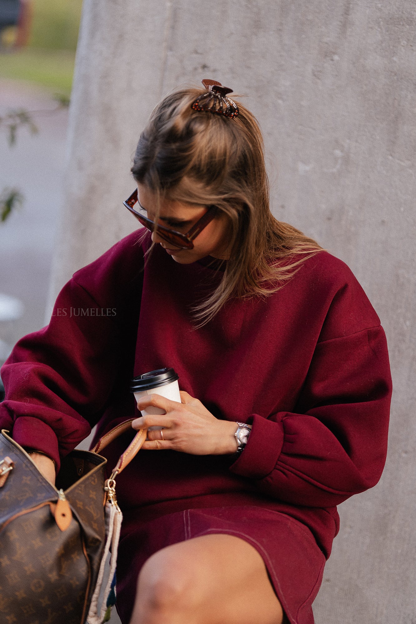 Stella sweater burgundy