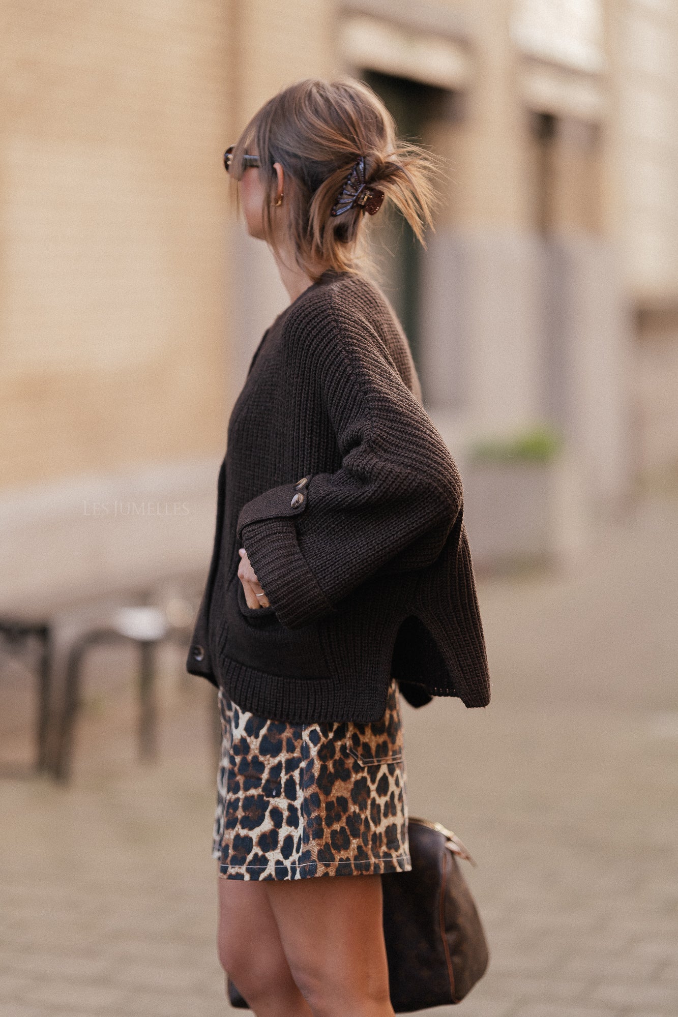 Noemie Strickjacke heiße Schokolade