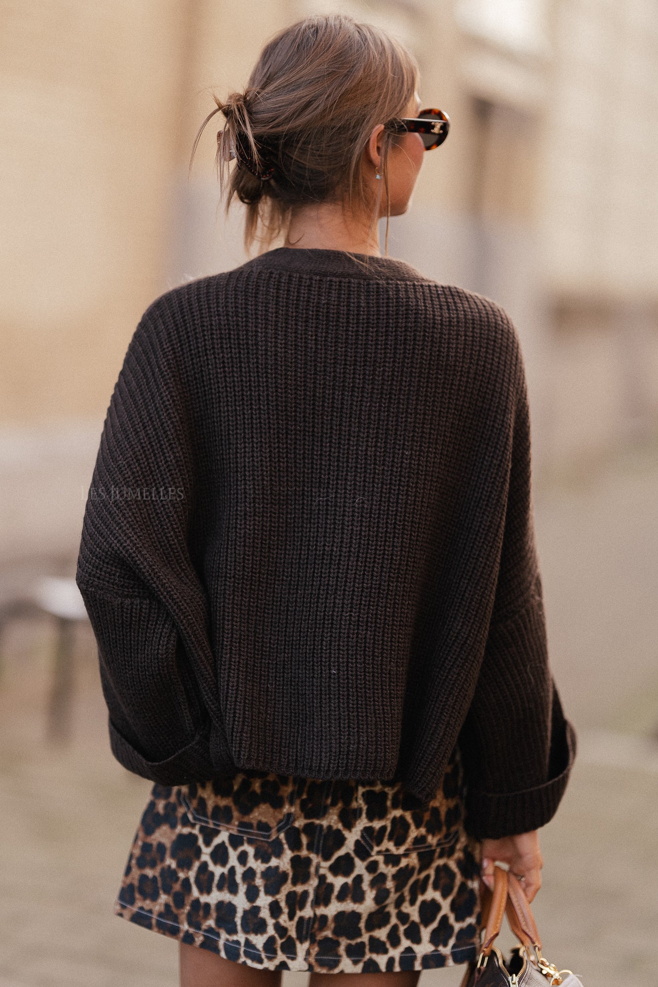 Noemie Strickjacke heiße Schokolade