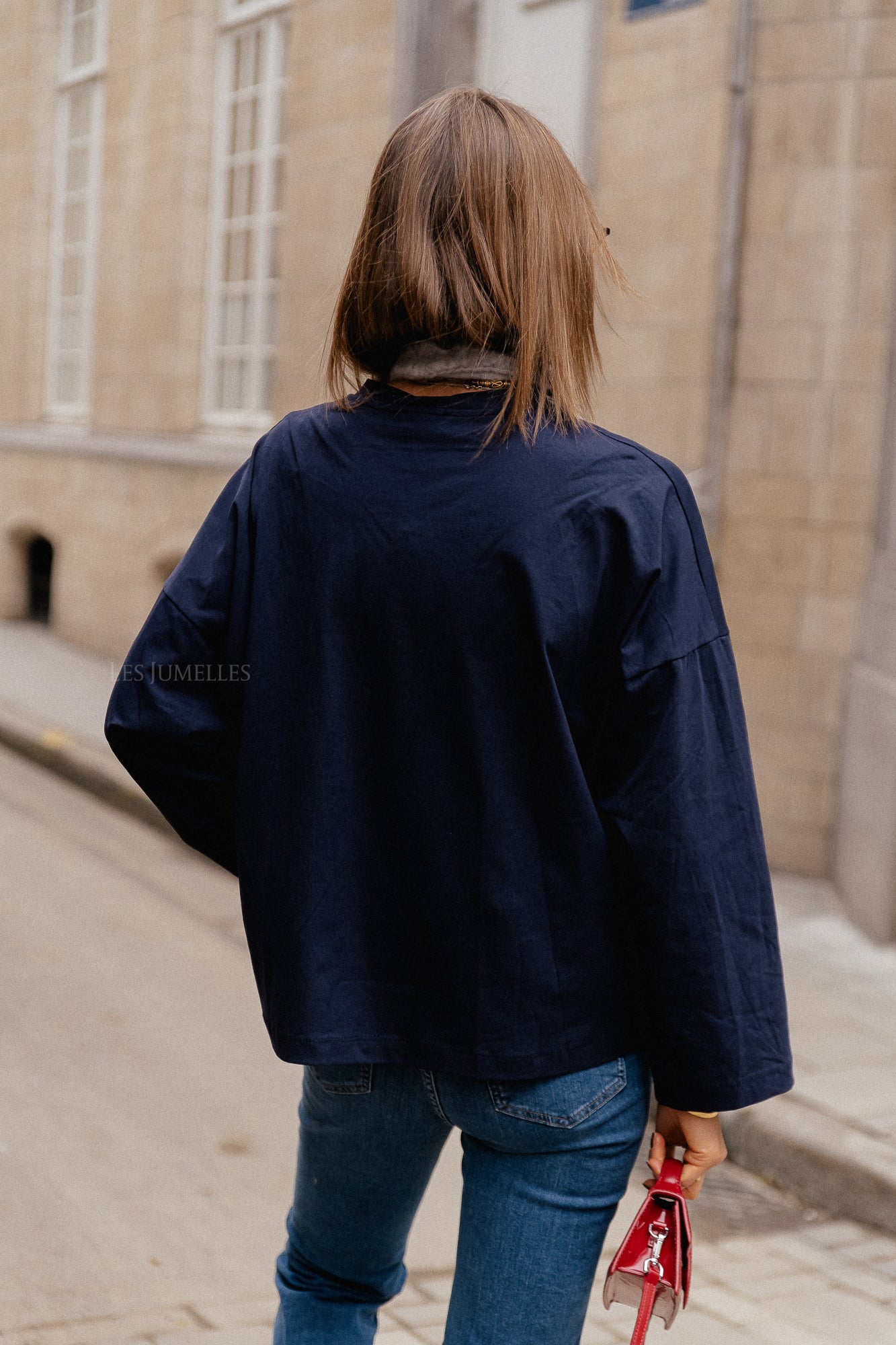 Rachel Langarm-Shirt Navy