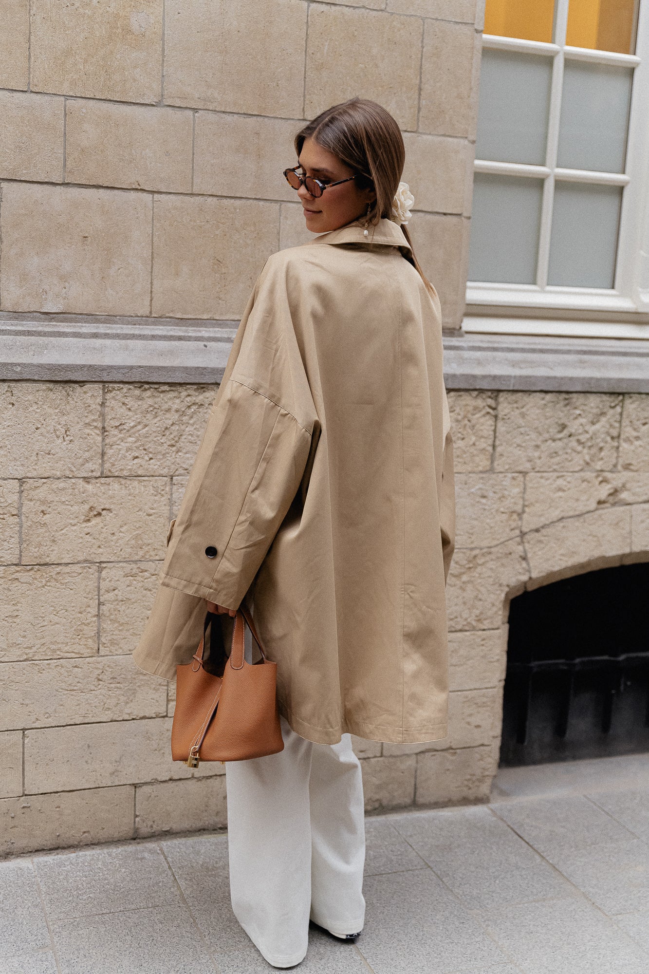 Elise oversized trenchcoat beige