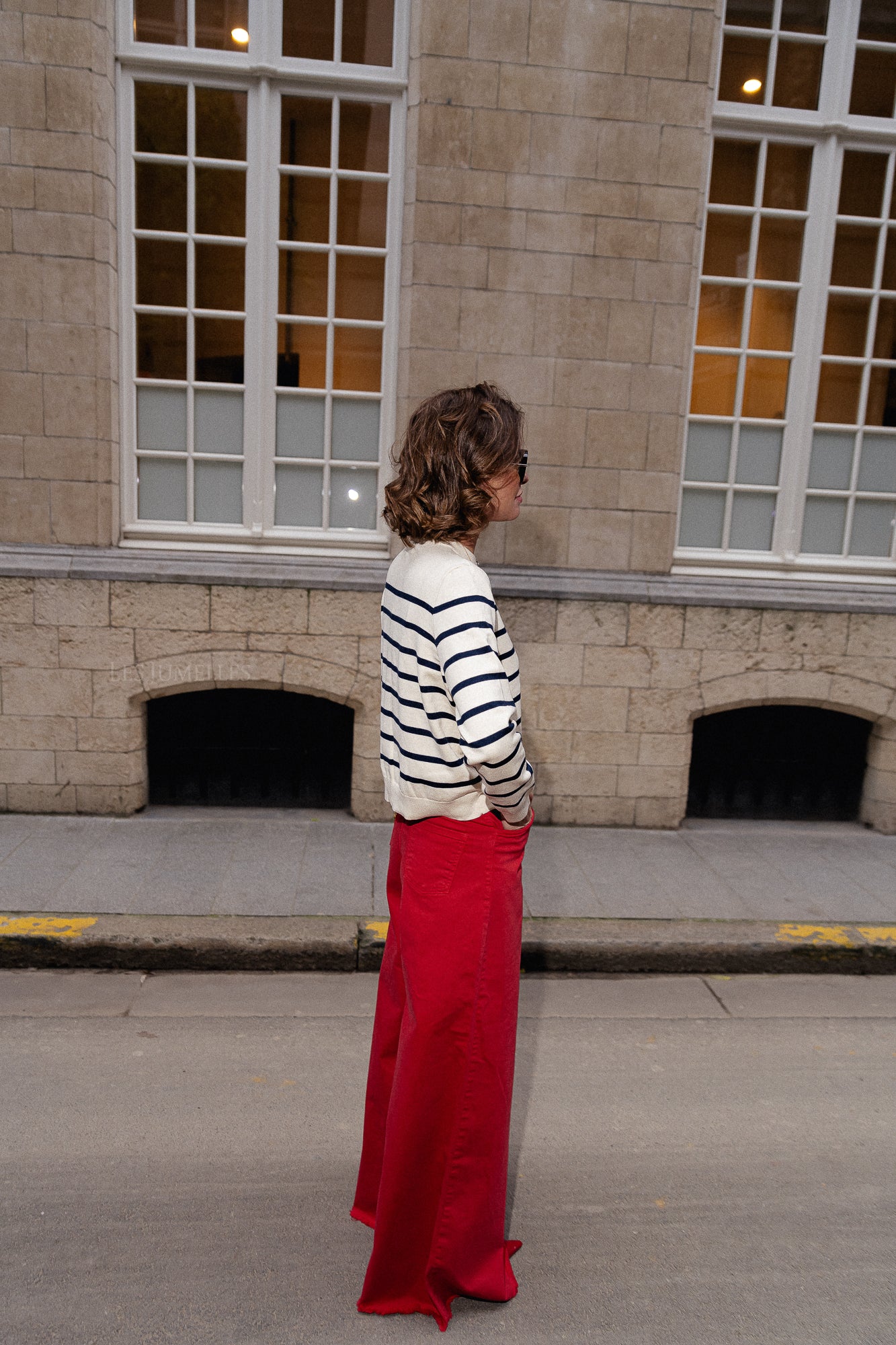 Zola wide legged trousers red