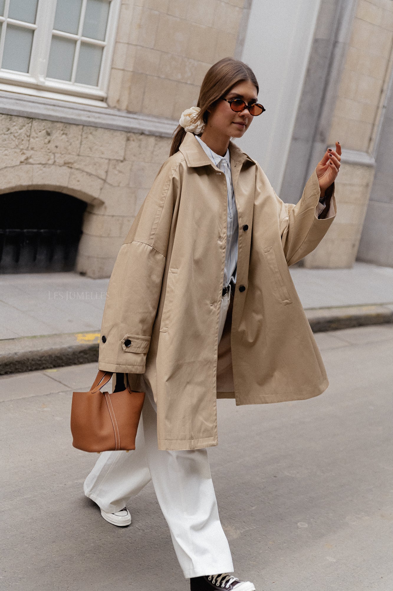 Elise oversized trenchcoat beige