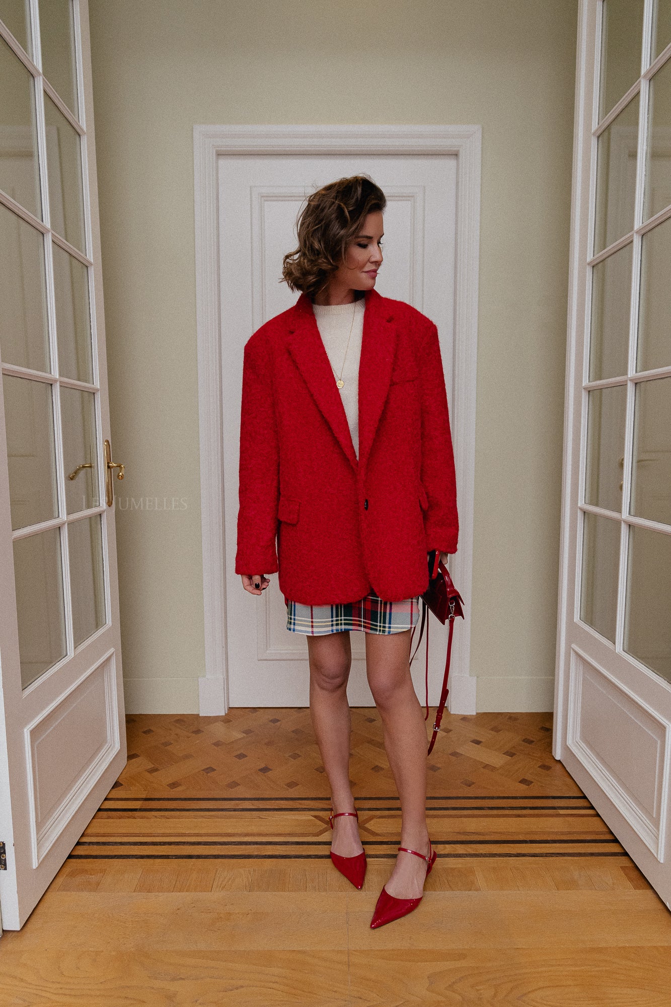 Salma jacket red