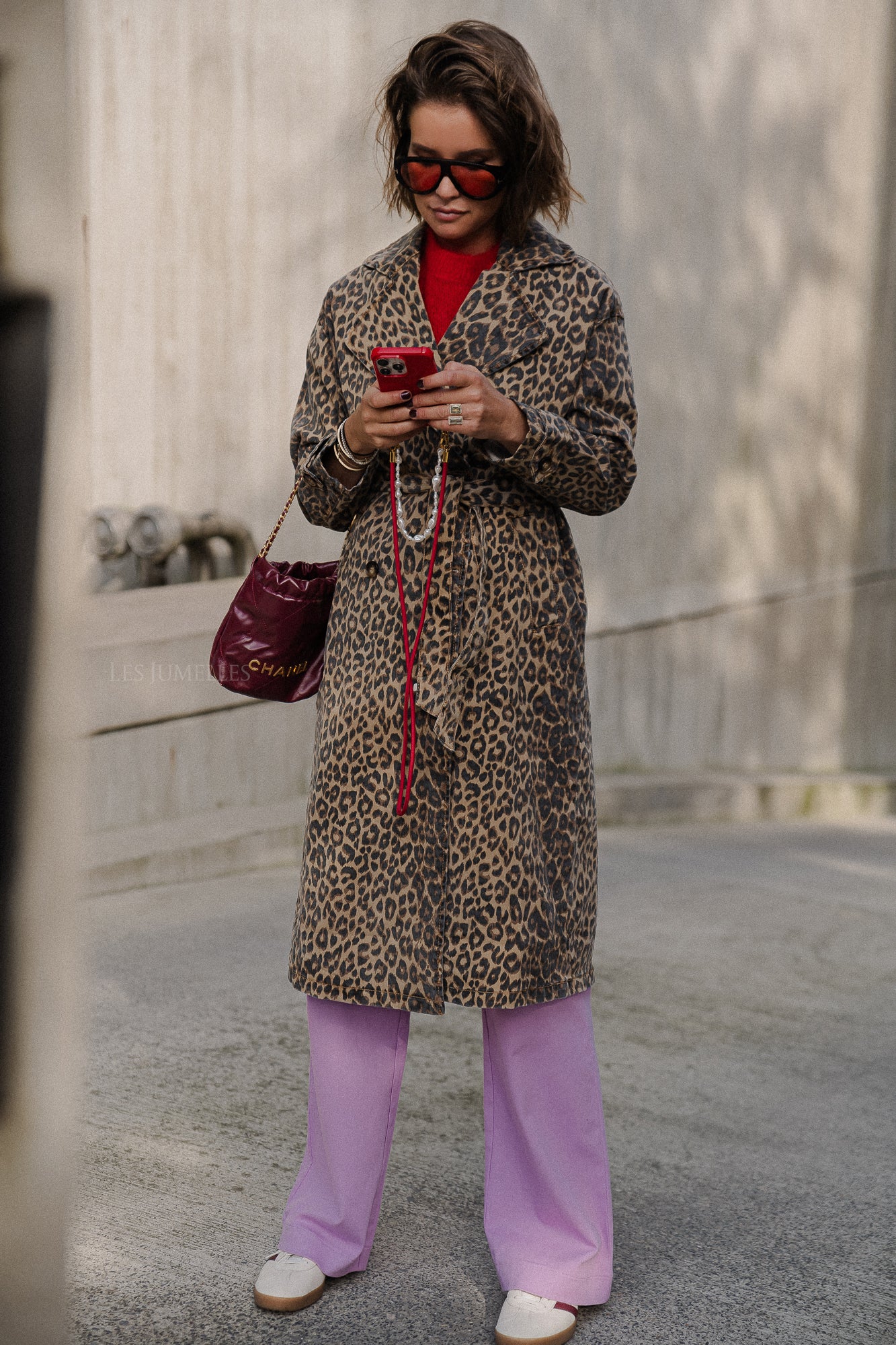 Iris trenchcoat leopard