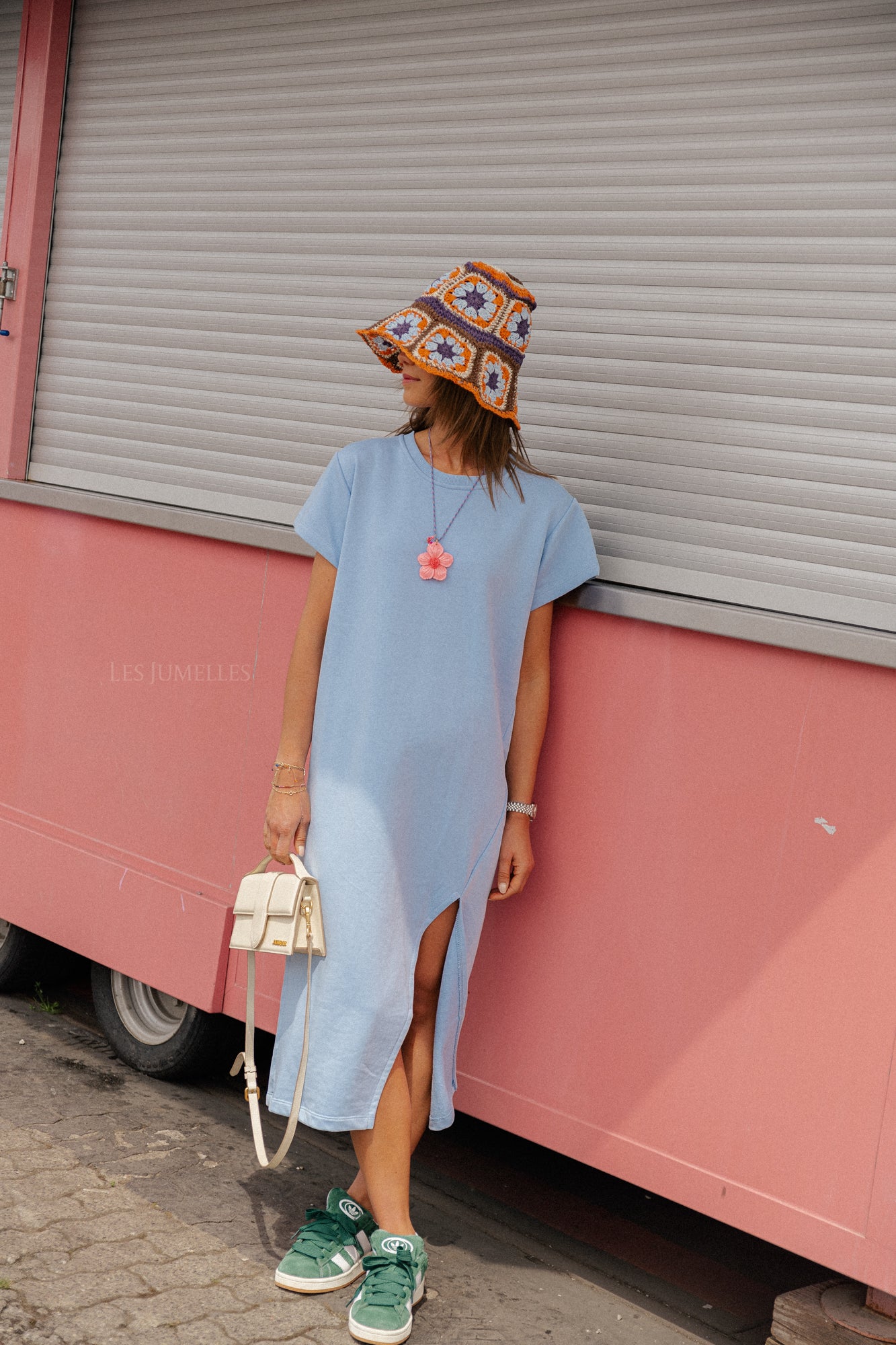 Daphne T-shirt dress blue