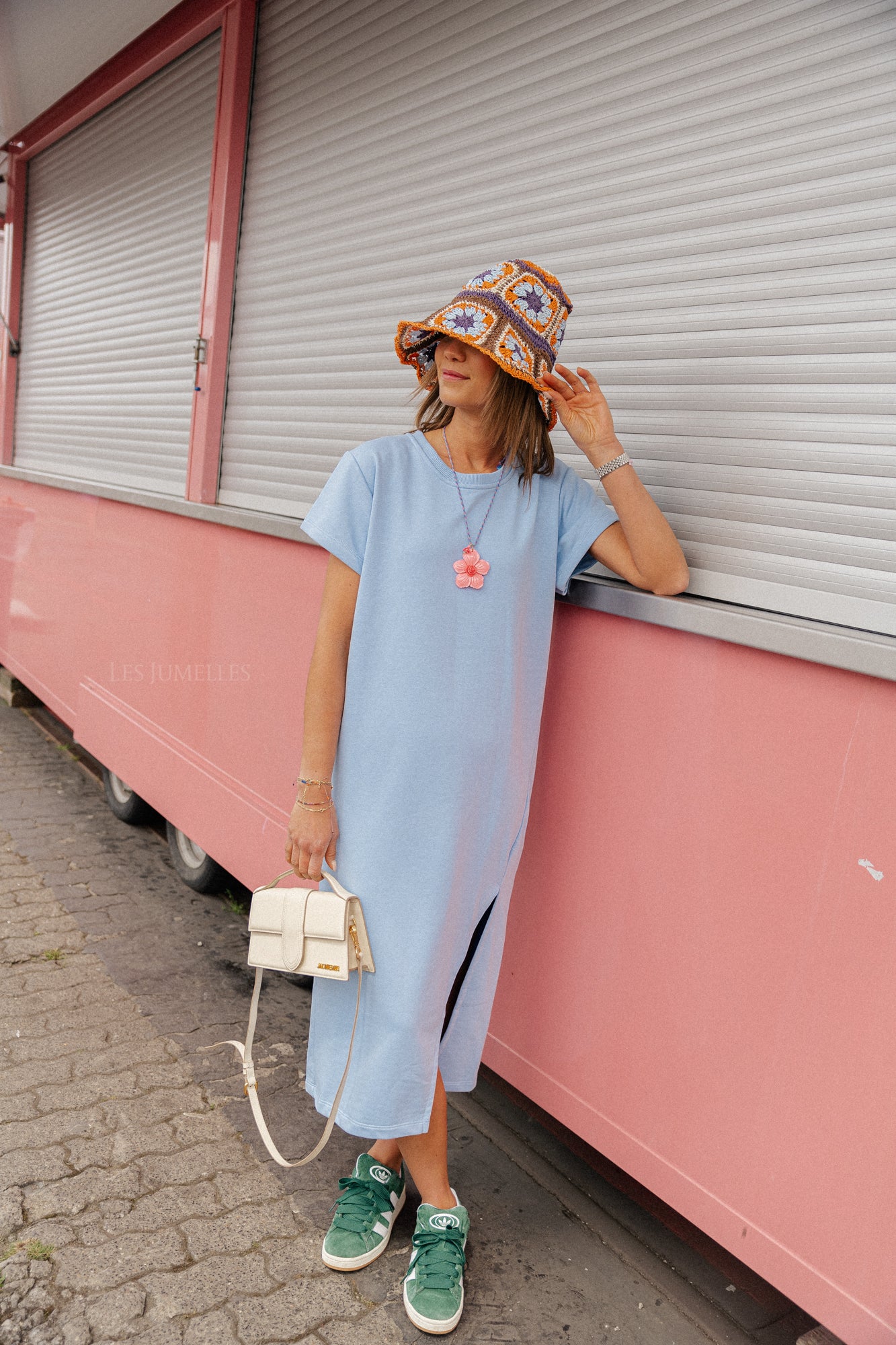 Daphne T-shirt dress blue