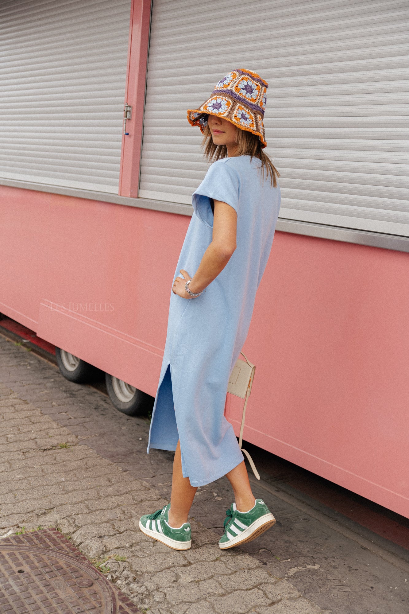 Daphne T-shirt dress blue