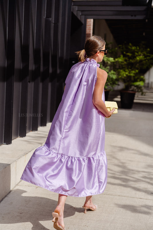 Les Jumelles Ella halterneck maxi dress lilac