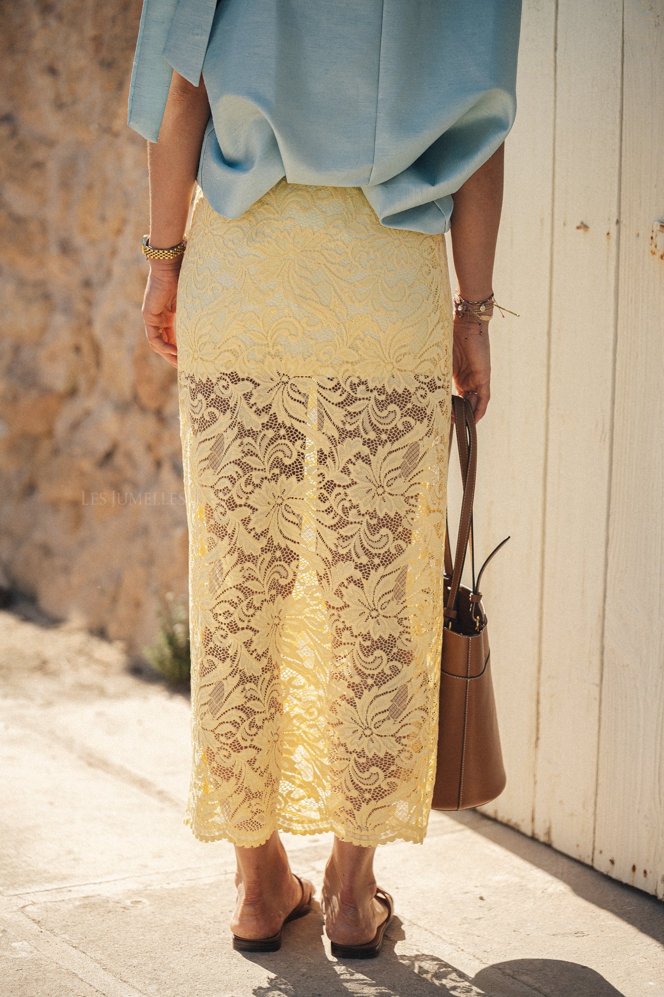 Lacie lace skirt yellow