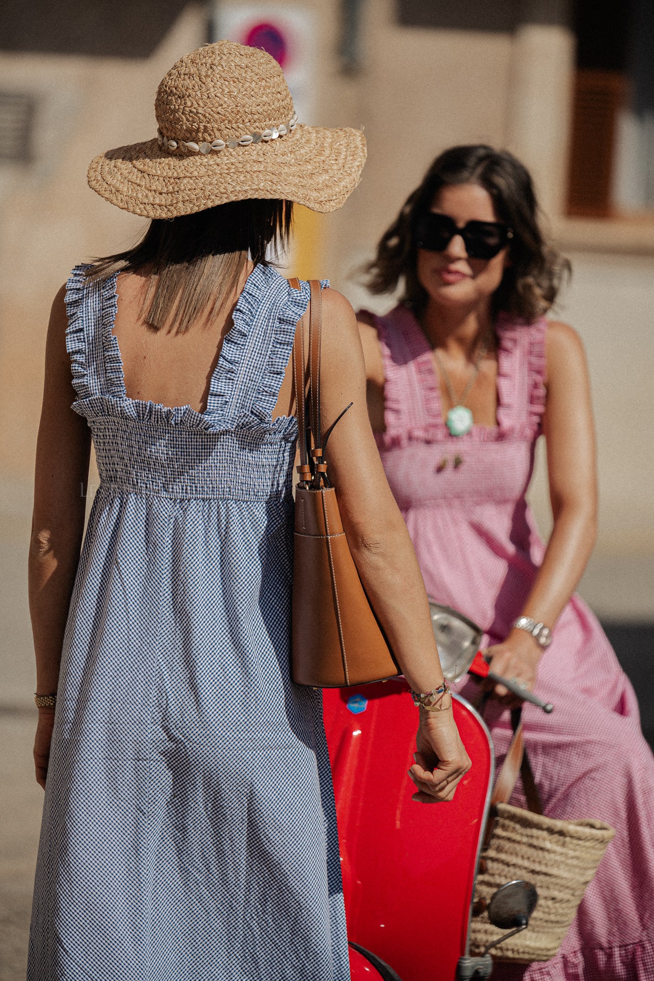 Susie seersucker dress red checks