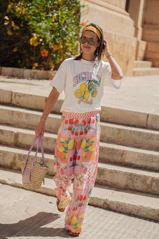 Les Jumelles Lemoni palazzo pants multicolor