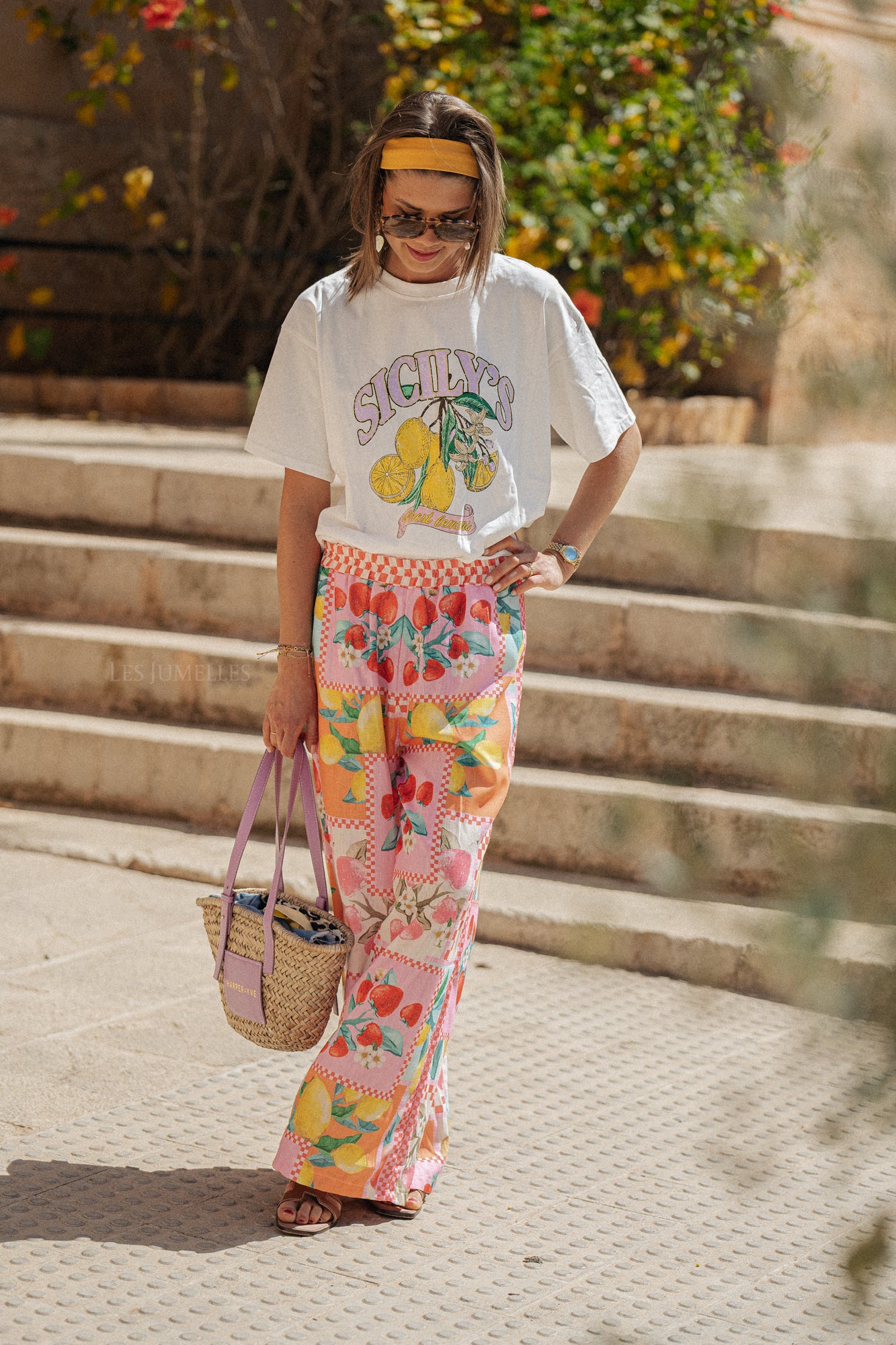 Lemoni palazzo pants multicolor